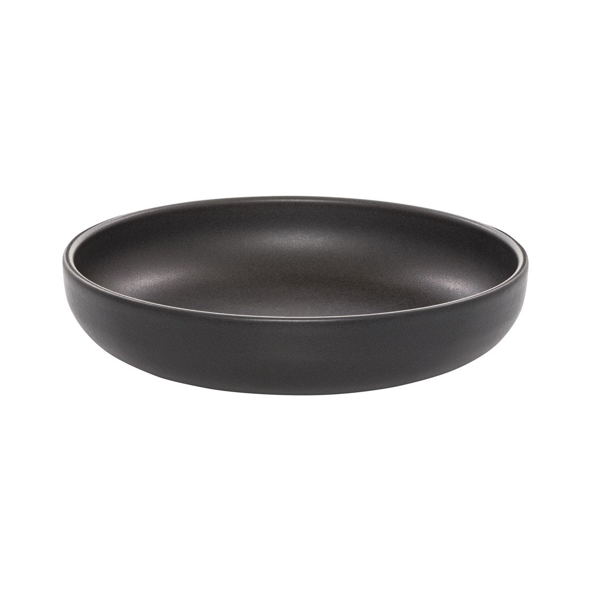 Round Bowl - 220Mm, Black from Eclipse. made out of Ceramic and sold in boxes of 6. Hospitality quality at wholesale price with The Flying Fork!