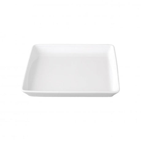 Square Dish (434914) - 140x15mm, Aura from Rene Ozorio. made out of Porcelain and sold in boxes of 6. Hospitality quality at wholesale price with The Flying Fork!