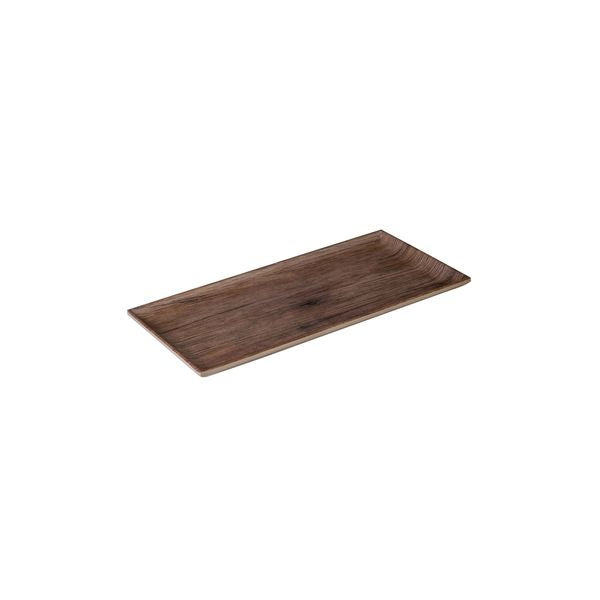 Rectangular Platter - 300X150Mm from Ryner Melamine. Edges and sold in boxes of 6. Hospitality quality at wholesale price with The Flying Fork!