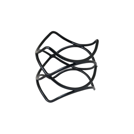 Spiral Riser - 200x200mm, Black from Ryner Display. Reversible and sold in boxes of 1. Hospitality quality at wholesale price with The Flying Fork!