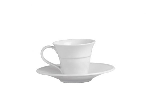 Saucer To Suit 96084 & 96086 - Aura from Rene Ozorio. made out of Porcelain and sold in boxes of 6. Hospitality quality at wholesale price with The Flying Fork!