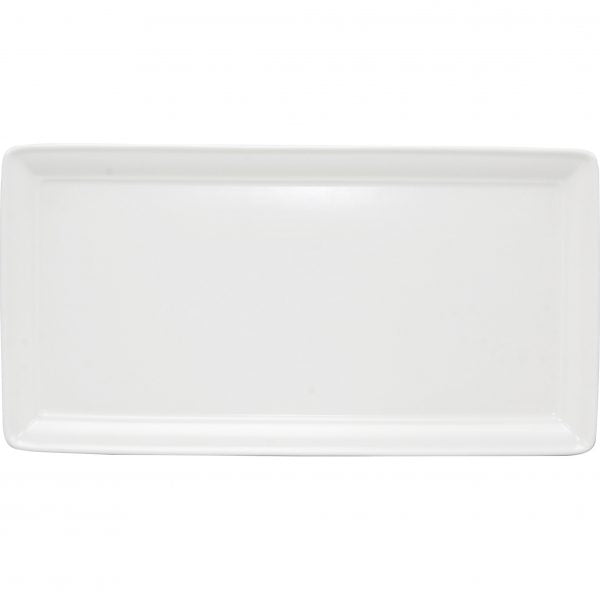 Rectangle Tray (434076) - 270x140mm, Aura, Matt White from Rene Ozorio. made out of Porcelain and sold in boxes of 6. Hospitality quality at wholesale price with The Flying Fork!