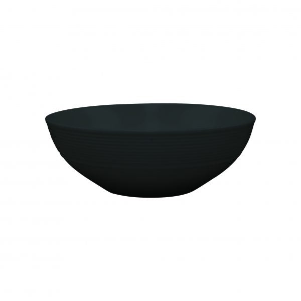 Rimmed Cereal Bowl (923116) - 165mm, Aura, Matt Black from Rene Ozorio. made out of Porcelain and sold in boxes of 6. Hospitality quality at wholesale price with The Flying Fork!