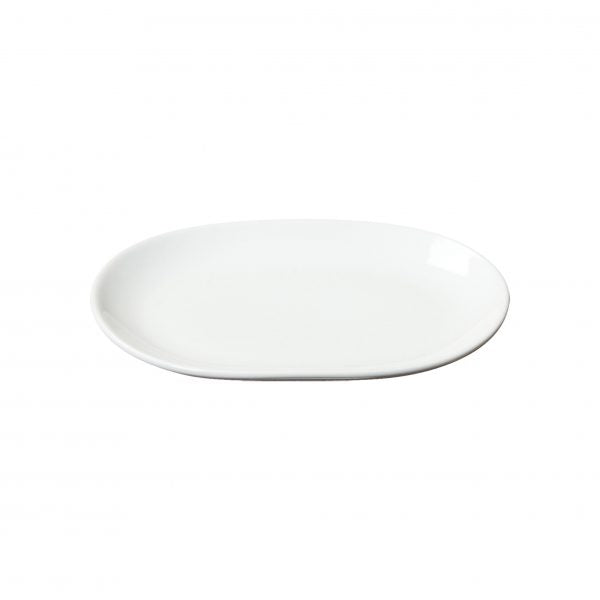 Oval Platter - 157mm, Profile from Rene Ozorio. made out of Porcelain and sold in boxes of 36. Hospitality quality at wholesale price with The Flying Fork!