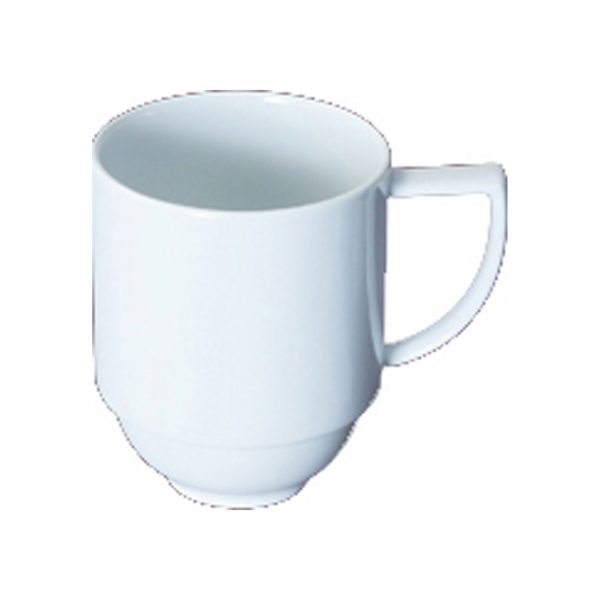 Stackable Coffee Mug (382412) - 330ml, Profile from Rene Ozorio. made out of Porcelain and sold in boxes of 6. Hospitality quality at wholesale price with The Flying Fork!