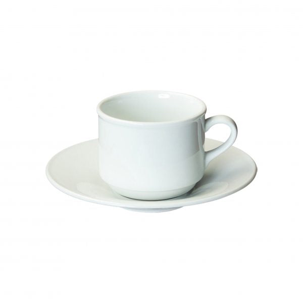 Double Well Saucer To Suit 97589 (732066) - Profile from Rene Ozorio. made out of Porcelain and sold in boxes of 6. Hospitality quality at wholesale price with The Flying Fork!