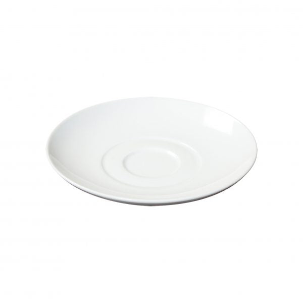 Saucer - 165mm, Profile from Rene Ozorio. made out of Porcelain and sold in boxes of 6. Hospitality quality at wholesale price with The Flying Fork!