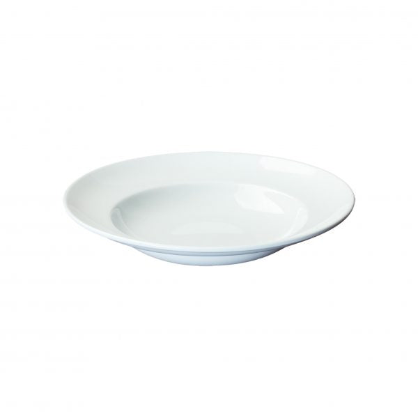 Wide Rim Deep Round Plate (0278) - 280mm, Nova from Patra by Nikko. made out of Porcelain and sold in boxes of 12. Hospitality quality at wholesale price with The Flying Fork!