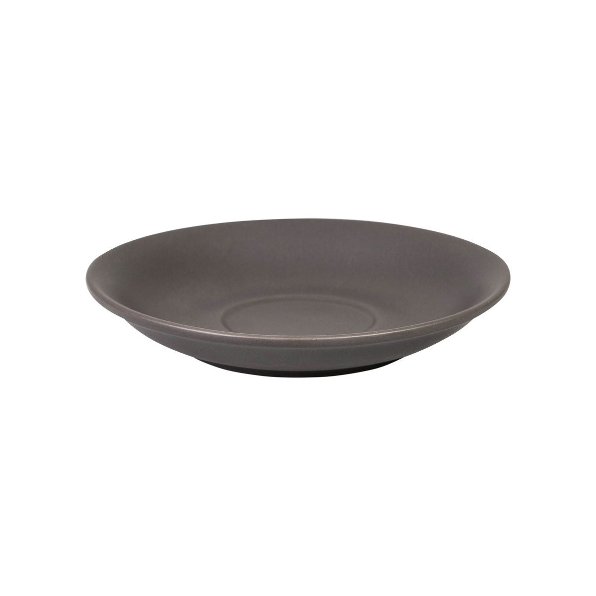 Megaccino saucer - 150mm, slate from Bevande. made out of Porcelain and sold in boxes of 6. Hospitality quality at wholesale price with The Flying Fork!
