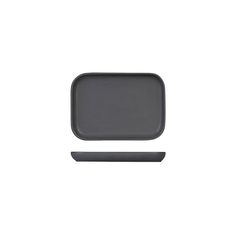 Rectangular Tray - 180x130x20mm, Servire, Slate from Bevande. Matt Finish, made out of Porcelain and sold in boxes of 4. Hospitality quality at wholesale price with The Flying Fork!