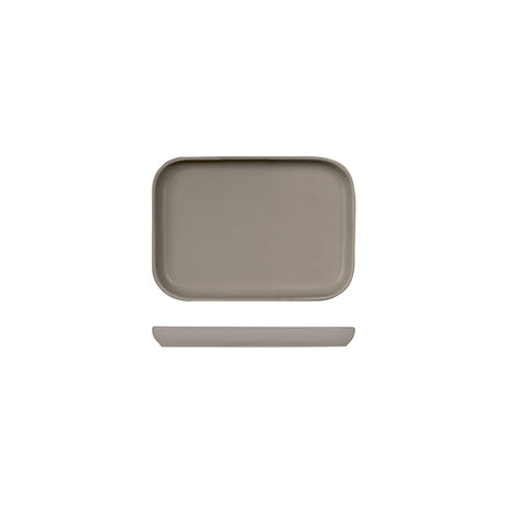 Rectangular Tray - 180x130x20mm, Servire, Stone from Bevande. Matt Finish, made out of Porcelain and sold in boxes of 4. Hospitality quality at wholesale price with The Flying Fork!