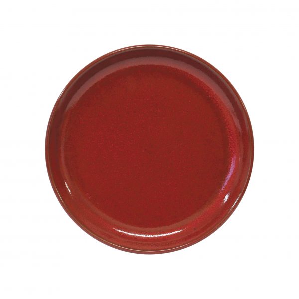 Round Plate - 190mm, Red Reactive from tablekraft. made out of Stoneware and sold in boxes of 4. Hospitality quality at wholesale price with The Flying Fork!