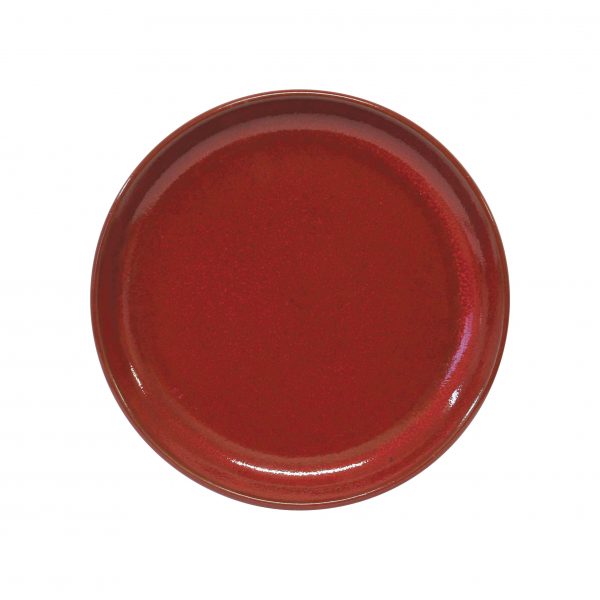 Round Plate - 270mm, Red Reactive from tablekraft. made out of Stoneware and sold in boxes of 4. Hospitality quality at wholesale price with The Flying Fork!