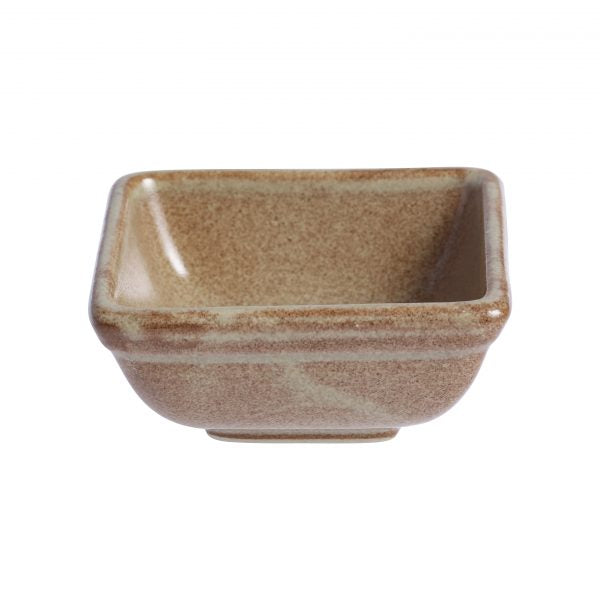 Square Sauce Dish - 80x80x35mm, Artistica, Flame from tablekraft. made out of Stoneware and sold in boxes of 6. Hospitality quality at wholesale price with The Flying Fork!