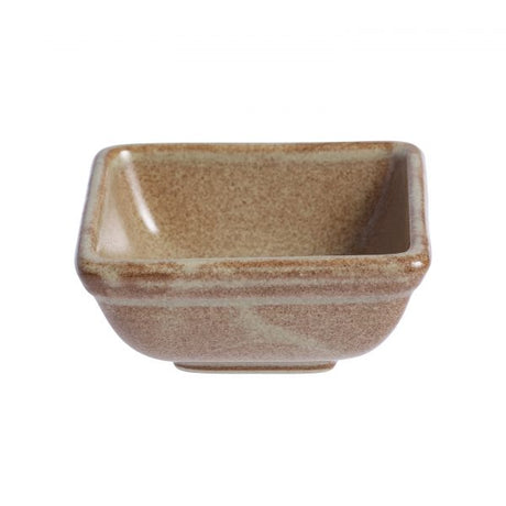 Square Sauce Dish - 80x80x35mm, Artistica, Flame from tablekraft. made out of Stoneware and sold in boxes of 6. Hospitality quality at wholesale price with The Flying Fork!