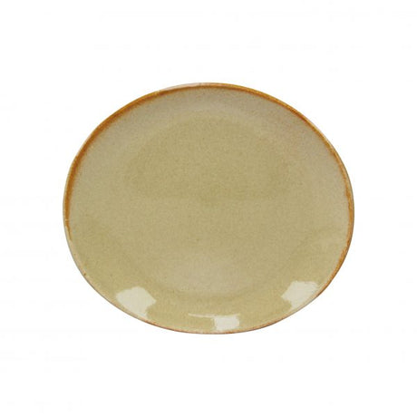 Oval Plate - 210x190mm, Artistica, Flame from tablekraft. made out of Stoneware and sold in boxes of 4. Hospitality quality at wholesale price with The Flying Fork!