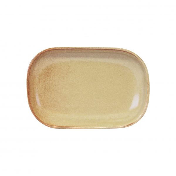Rectangular Plate Coupe - 240x160x25mm, Artistica, Flame from tablekraft. made out of Stoneware and sold in boxes of 4. Hospitality quality at wholesale price with The Flying Fork!