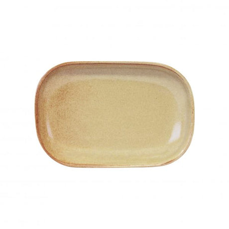 Rectangular Plate Coupe - 240x160x25mm, Artistica, Flame from tablekraft. made out of Stoneware and sold in boxes of 4. Hospitality quality at wholesale price with The Flying Fork!