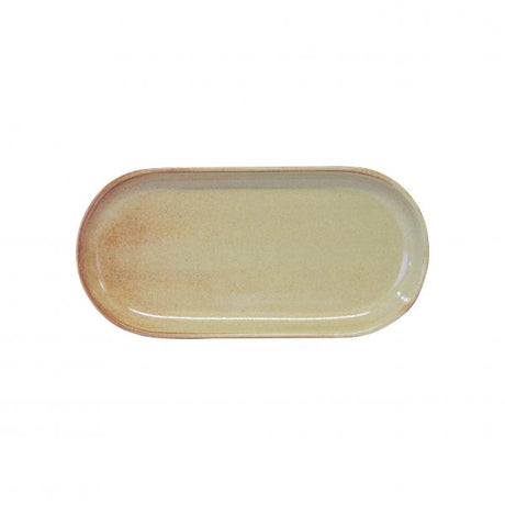 Oval Plate Coupe - 300x140mm, Artistica, Flame from tablekraft. made out of Stoneware and sold in boxes of 4. Hospitality quality at wholesale price with The Flying Fork!