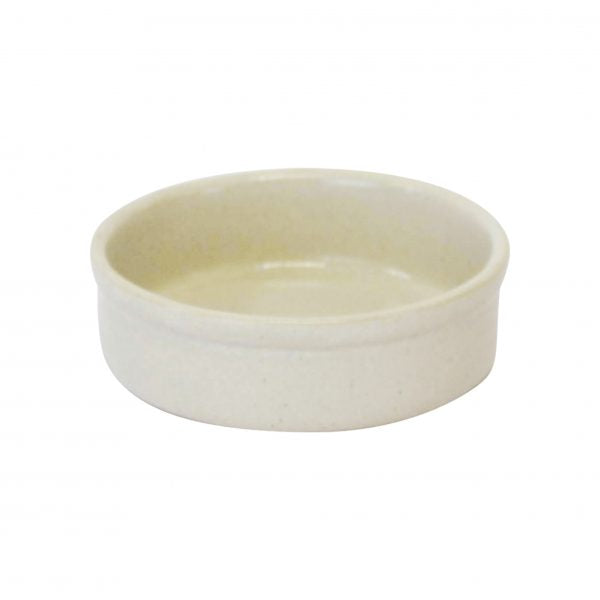 Round Dish-Tapas - 120x30mm, Artistica, Sand from tablekraft. made out of Stoneware and sold in boxes of 4. Hospitality quality at wholesale price with The Flying Fork!