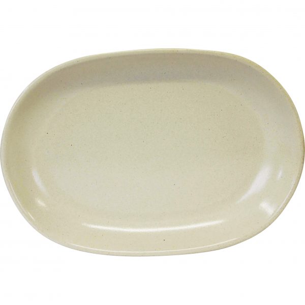 Oval Serving Platter - 305x210mm, Artistica, Sand from tablekraft. made out of Stoneware and sold in boxes of 1. Hospitality quality at wholesale price with The Flying Fork!