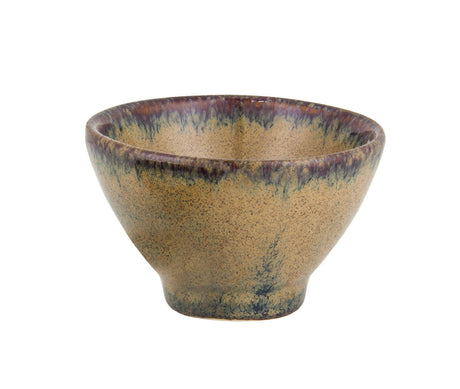 Round Sauce Dish - 70x45mm, Artistica, Reactive Brown from tablekraft. made out of Stoneware and sold in boxes of 6. Hospitality quality at wholesale price with The Flying Fork!