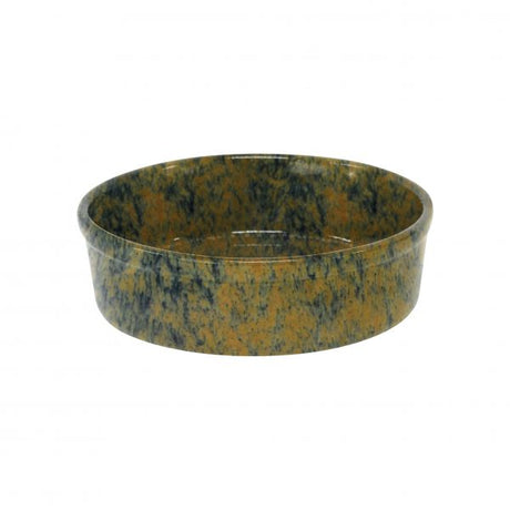 Round Dish-Tapas - 110x30mm, Artistica, Reactive Brown from tablekraft. made out of Stoneware and sold in boxes of 4. Hospitality quality at wholesale price with The Flying Fork!