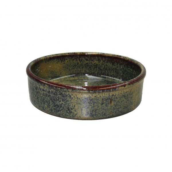 Round Dish-Tapas - 140x45mm, Artistica, Reactive Brown from tablekraft. made out of Stoneware and sold in boxes of 4. Hospitality quality at wholesale price with The Flying Fork!