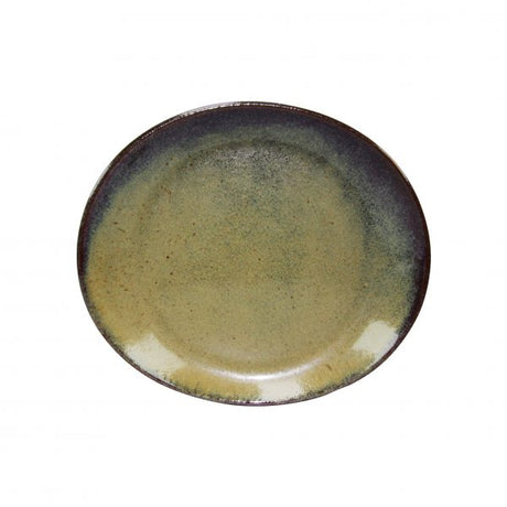 Oval Plate - 295x250mm, Artistica, Reactive Brown from tablekraft. made out of Stoneware and sold in boxes of 4. Hospitality quality at wholesale price with The Flying Fork!