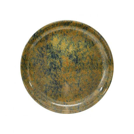 Round Plate - 190mm, Rolled Edge, Reactive Brown from tablekraft. made out of Stoneware and sold in boxes of 4. Hospitality quality at wholesale price with The Flying Fork!