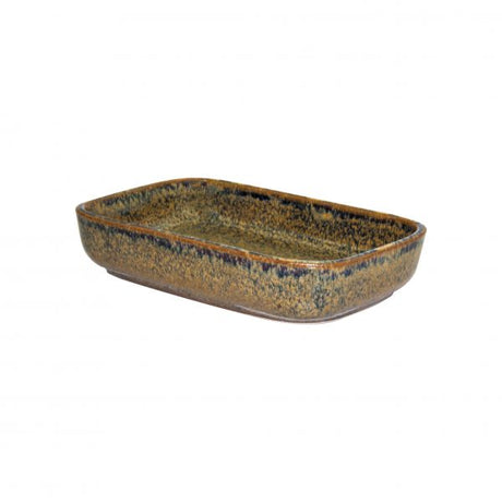 Rectangular Dish - 170x105x40mm, Artistica, Reactive Brown from tablekraft. made out of Stoneware and sold in boxes of 4. Hospitality quality at wholesale price with The Flying Fork!