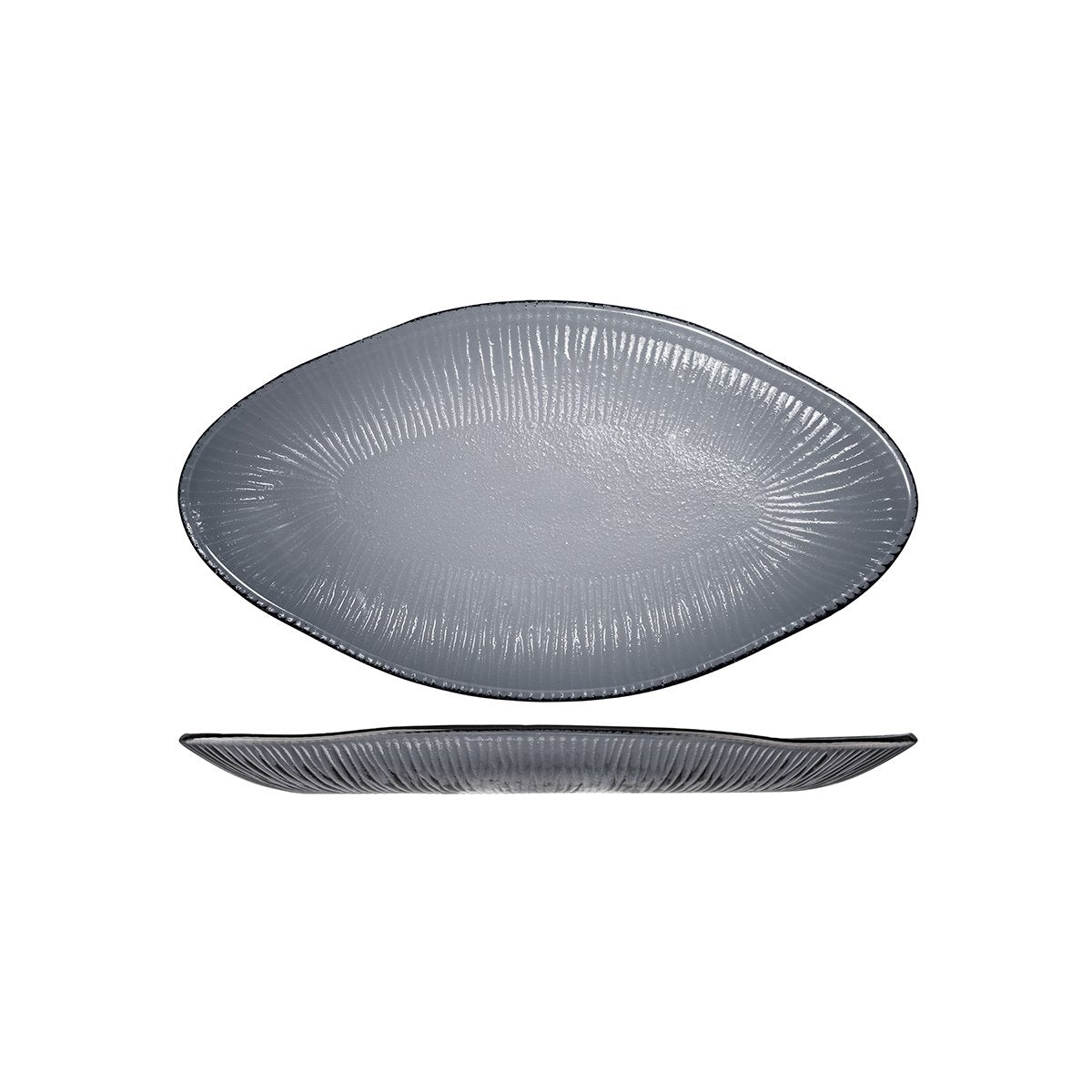 Organic Oval Glass Platter, Organic Oval Glass Platter, 295x162mm, Churchill