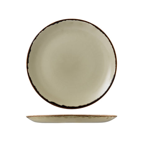 Round Coupe Plate - 260mm, Linen, Dudson