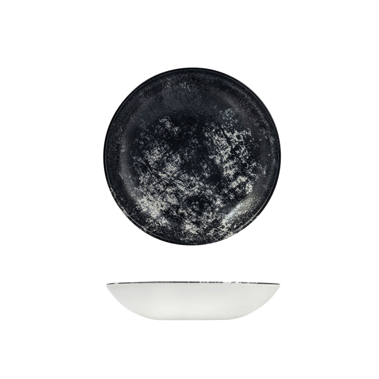 Round Coupe Bowl - 248Mm, Lamp Black from Dudson. Patterned, made out of Ceramic and sold in boxes of 12. Hospitality quality at wholesale price with The Flying Fork!