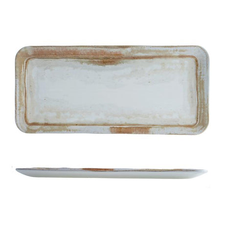 Rect Coupe Plate - 346X156Mm, Finca from Dudson. made out of Ceramic and sold in boxes of 6. Hospitality quality at wholesale price with The Flying Fork!