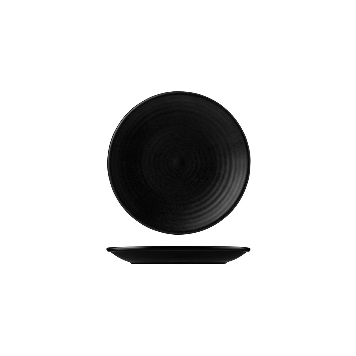 Round Coupe Plate - 162mm, Jet, Dudson