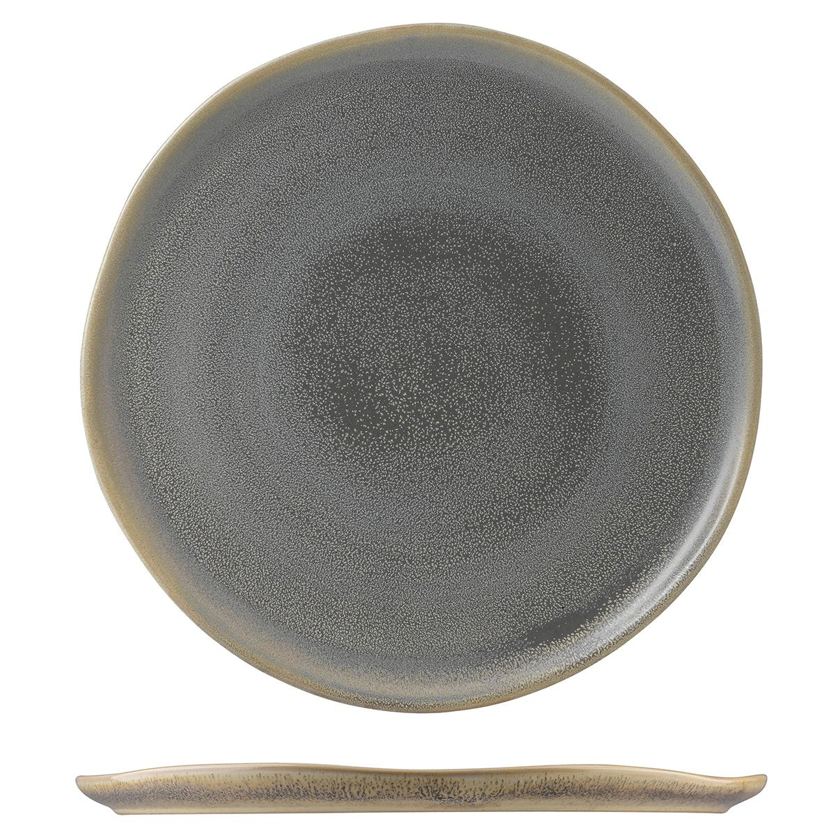 Round Flat Plate - 318mm, Granite, Dudson