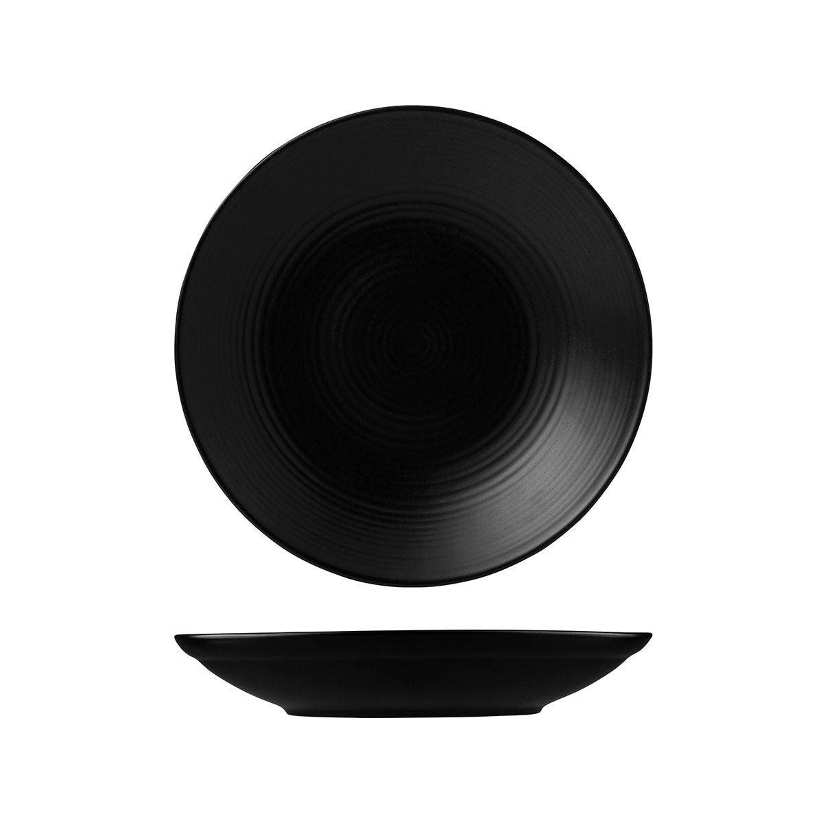 Round Deep Plate - 243mm, Jet, Dudson