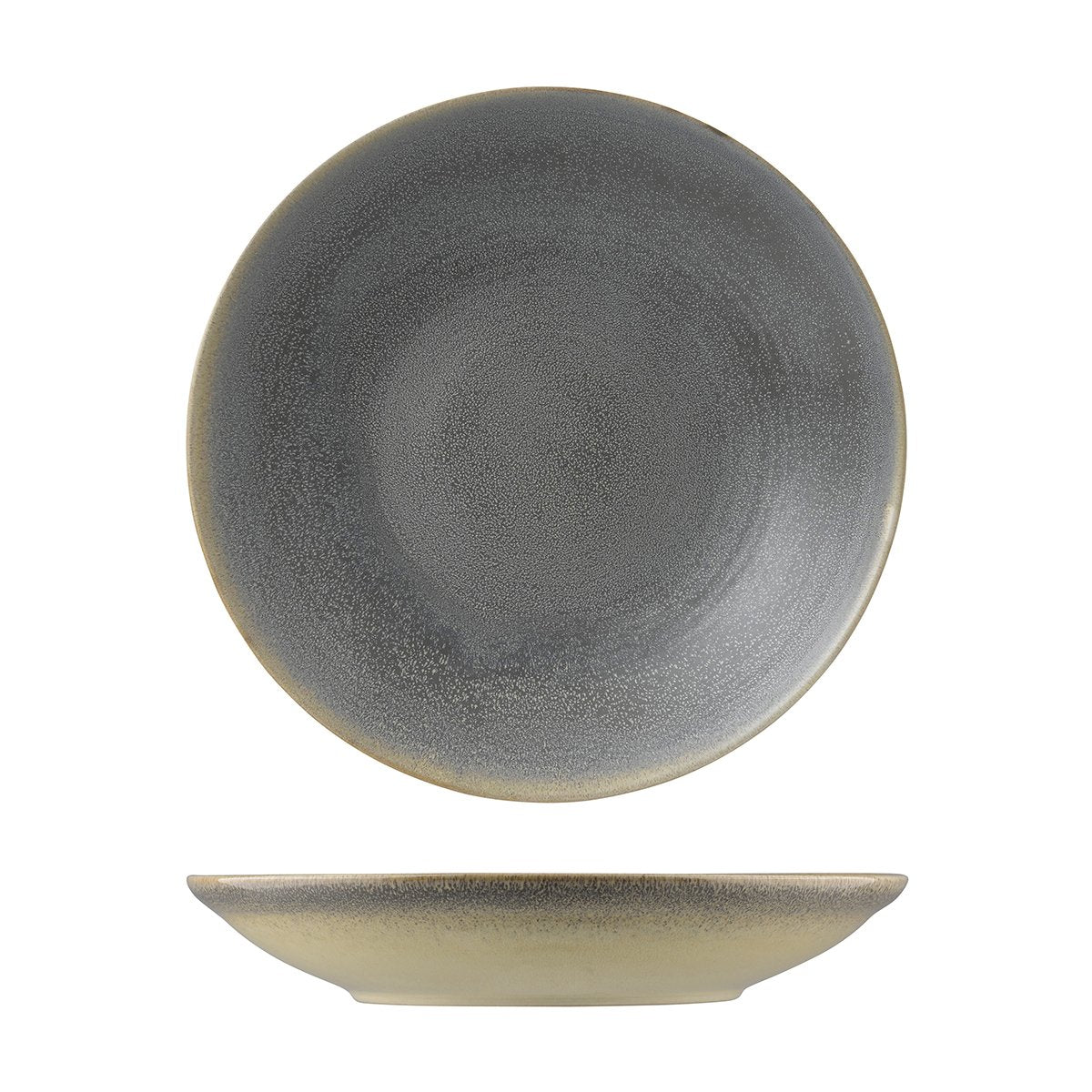 Round Deep Plate - 293mm, Granite, Dudson