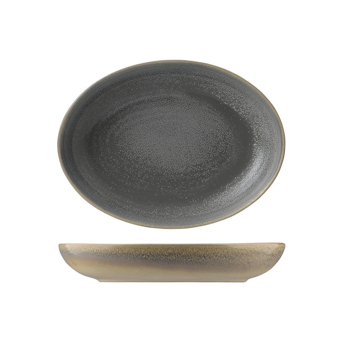 Oval Deep Bowl - 267x197mm, 1100ml, Granite, Dudson