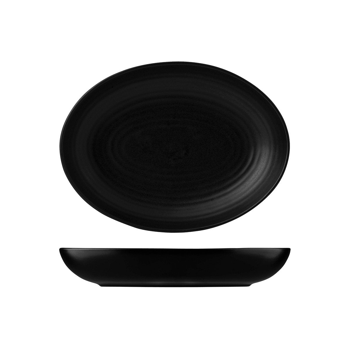 Oval Deep Bowl - 267x197mm, 1100ml, Jet, Dudson