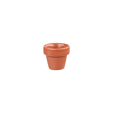 Plant Pot - 57ml, Paprika, Bit On The Side from Churchill. made out of Porcelain and sold in boxes of 12. Hospitality quality at wholesale price with The Flying Fork!