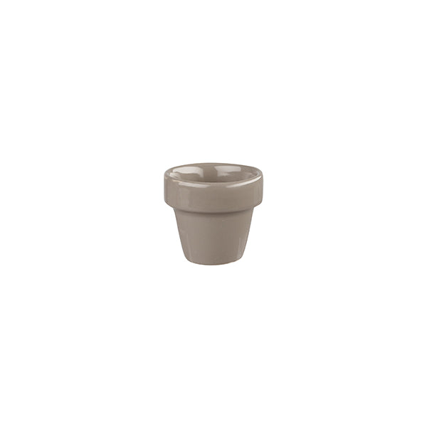 Plant Pot - 57ml, Pebble, Bit On The Side from Churchill. made out of Porcelain and sold in boxes of 12. Hospitality quality at wholesale price with The Flying Fork!