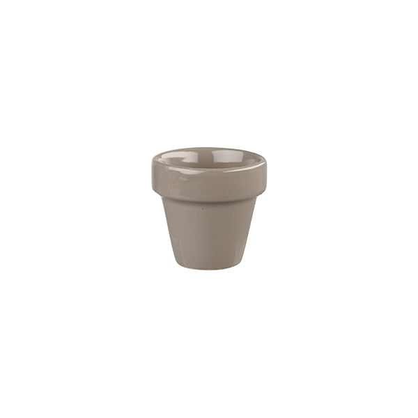 Plant Pot - 114ml, Pebble, Bit On The Side from Churchill. made out of Porcelain and sold in boxes of 12. Hospitality quality at wholesale price with The Flying Fork!