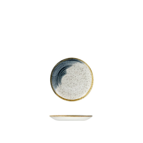 Coupe Plate - 165Mm, Accents Blueberry from Churchill. Patterned, made out of Plates and sold in boxes of 12. Hospitality quality at wholesale price with The Flying Fork!