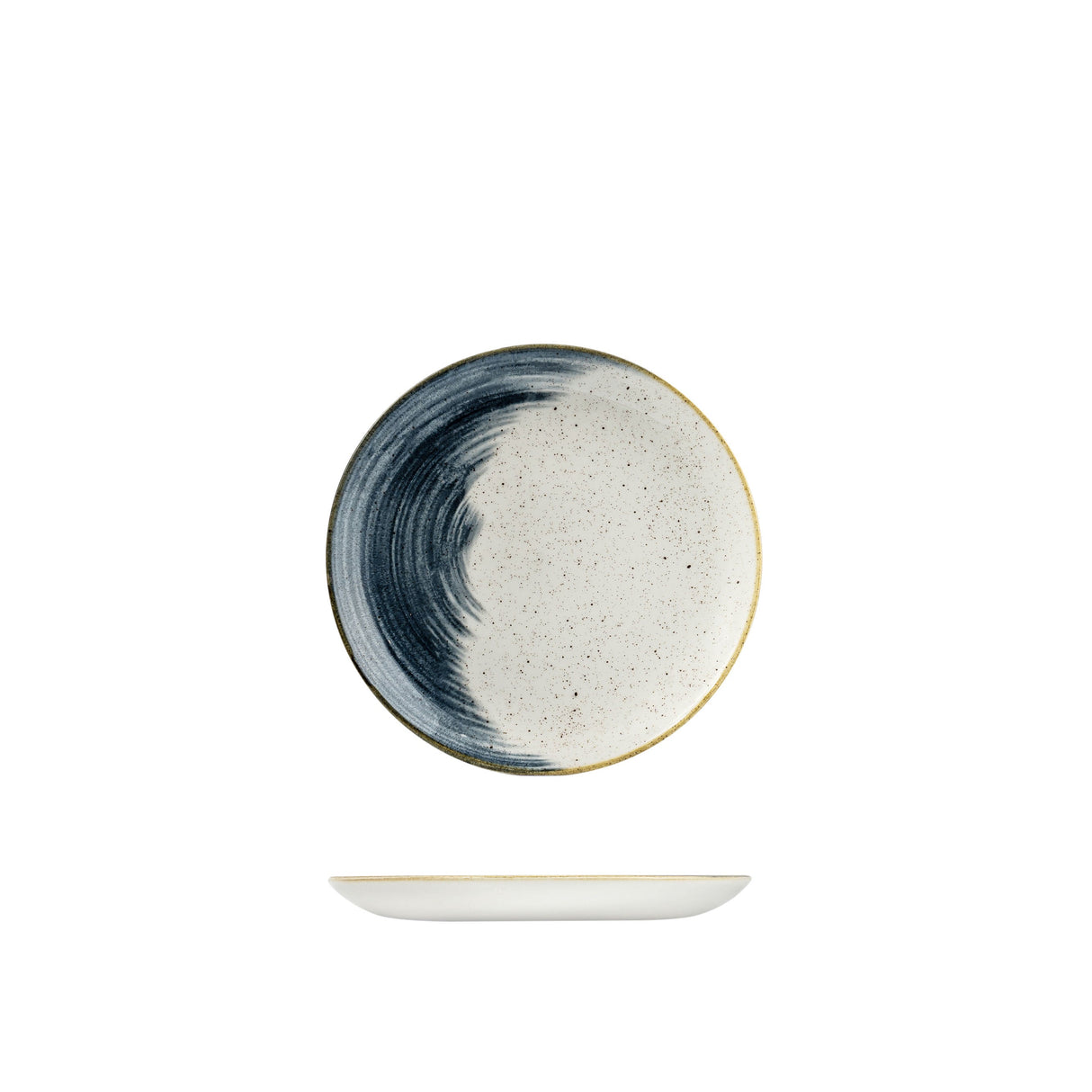 Coupe Plate - 217Mm, Accents Blueberry from Churchill. Patterned, made out of Plates and sold in boxes of 12. Hospitality quality at wholesale price with The Flying Fork!