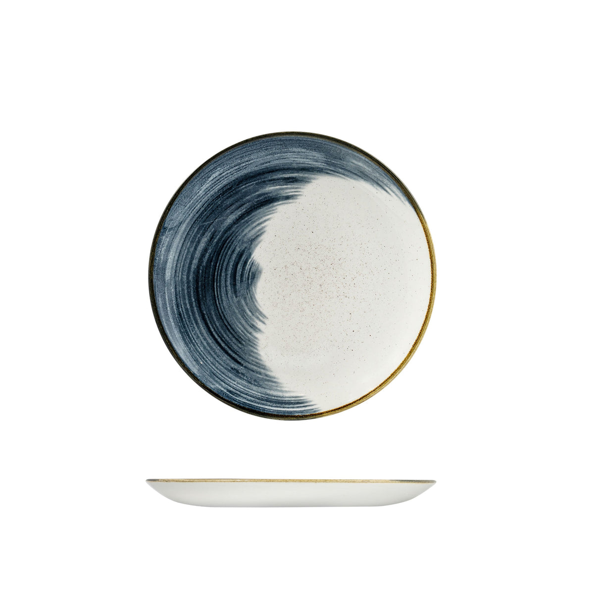 Coupe Plate - 260Mm, Accents Blueberry from Churchill. Patterned, made out of Plates and sold in boxes of 12. Hospitality quality at wholesale price with The Flying Fork!