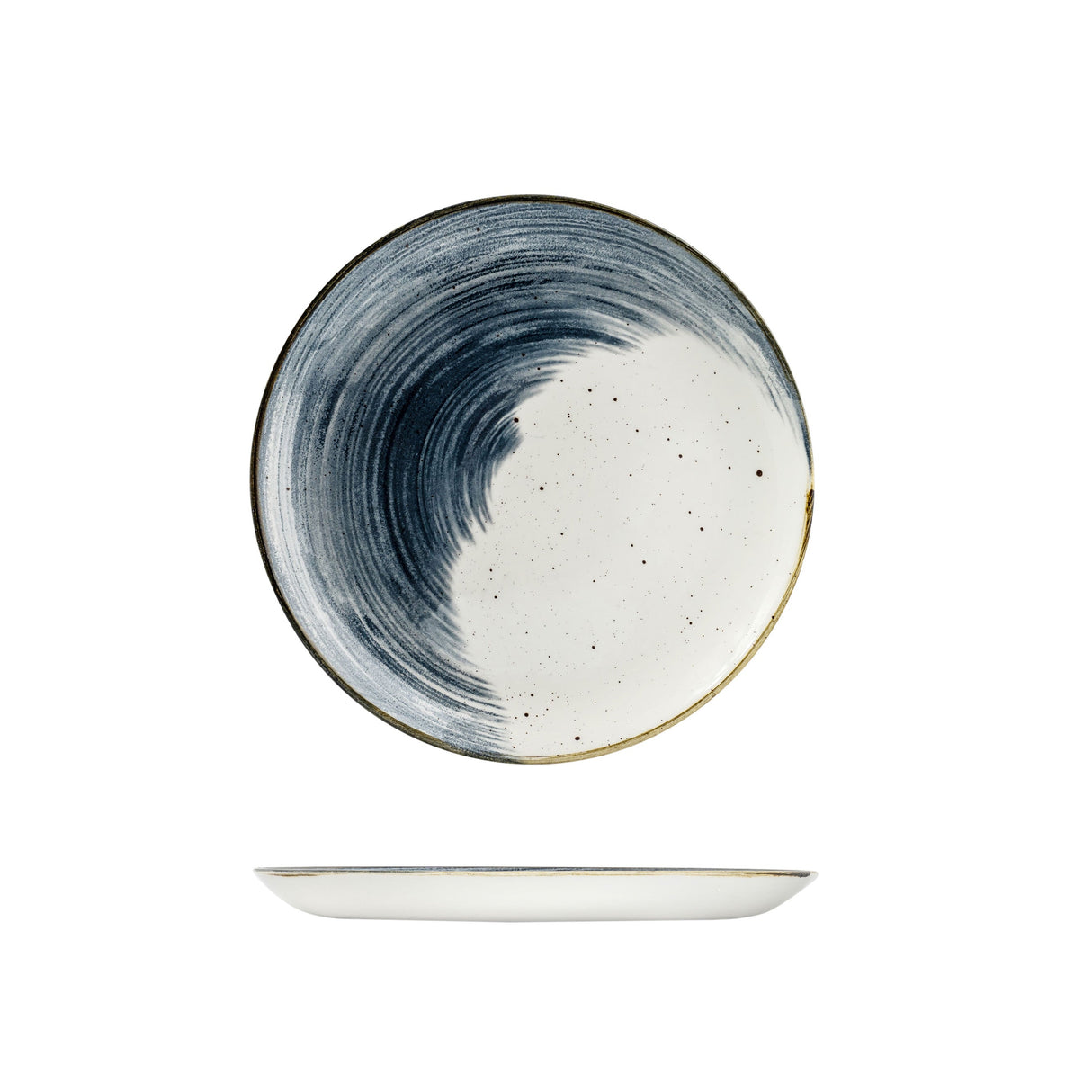Coupe Plate - 288Mm, Accents Blueberry from Churchill. Patterned, made out of Plates and sold in boxes of 12. Hospitality quality at wholesale price with The Flying Fork!