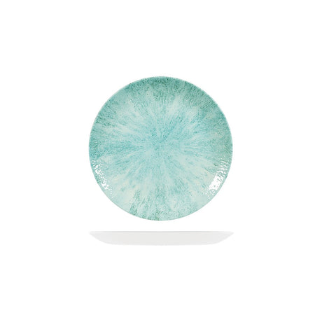 Studio Prints Stone Round Coupe Plate - Stone Round Coupe Plate - 165mm, Studio Print, Aquamarine