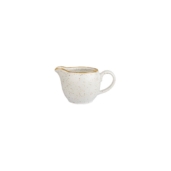 Jug - 114mL, Barley White, Stonecast from Churchill. made out of Porcelain and sold in boxes of 4. Hospitality quality at wholesale price with The Flying Fork!